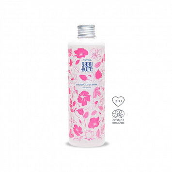 Hydrolat de Rose sur fond blanc